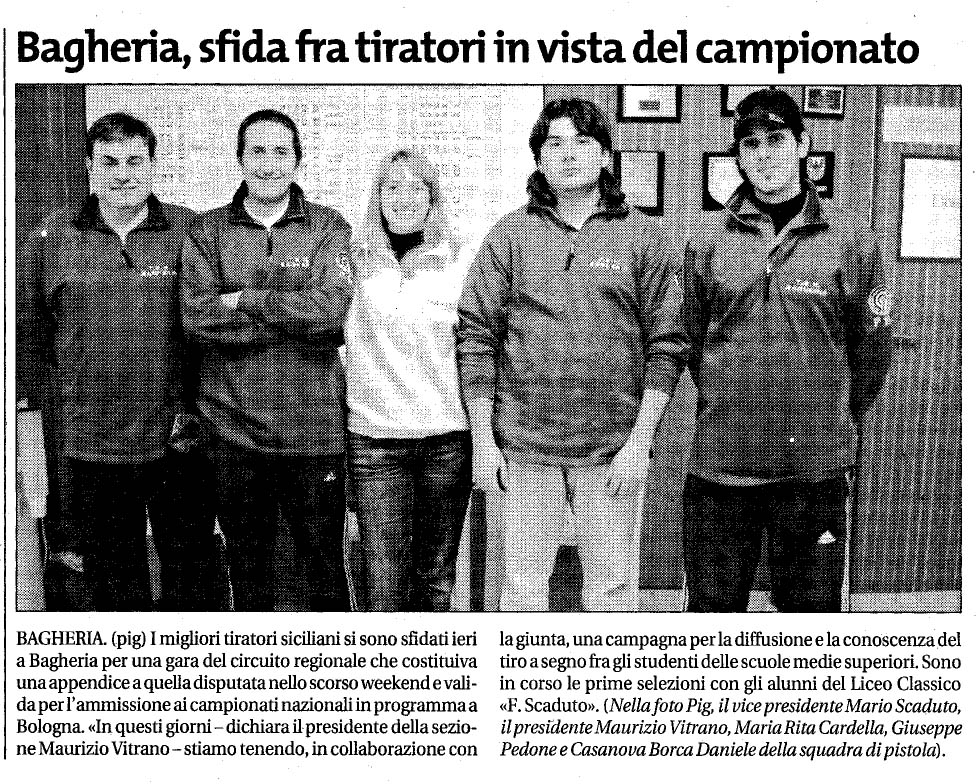 Ritaglio stampa: Articolo gds del 28 gennaio 2008
