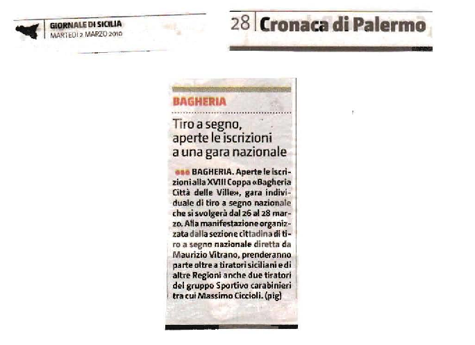 Ritaglio stampa: Articolo gds del 02 marzo 2010