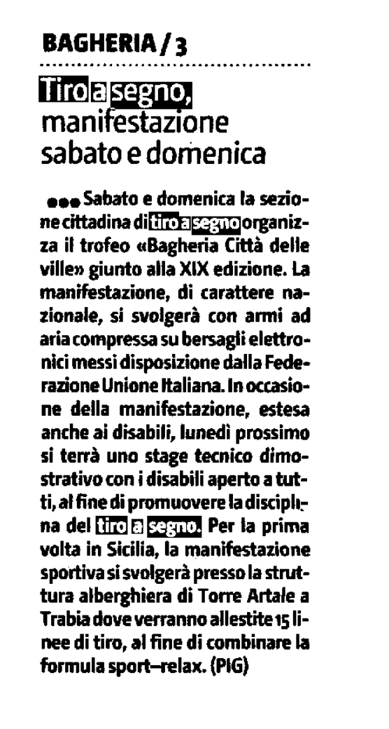 Ritaglio stampa: Articolo gds del 11 maggio 2011